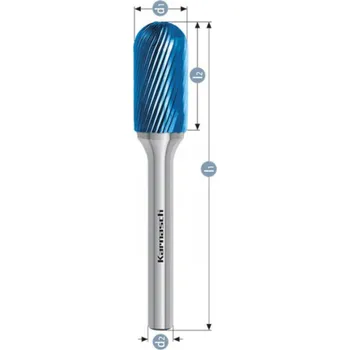 Fréza Karnasch HP-5 válcová technická fréza se zaoblenými hranami povlakovaná 3 3 13 38