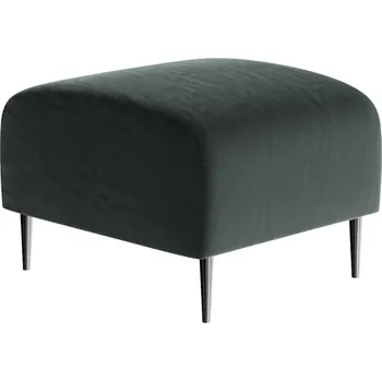 Taburet Tmavě šedá sametová podnožka Ghado Shel