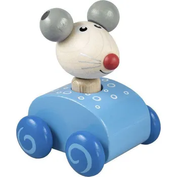 Hračka pro nejmenší Detoa Pískací myš Modrá