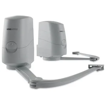 Pohon brány King Gates KingGates Modus Kit 280 LT pohon pro 2-křídlovou bránu, dálkové ovládání, sada fotobuněk Barva: šedá