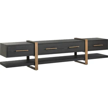 Televizní stolek Richmond Dubový TV stolek Cambon 240 x 45 cm