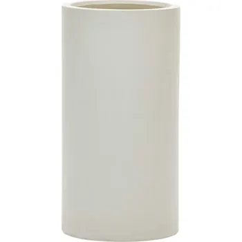 Květináč Bílý cementový zahradní květináč Kave Home Aiguablava Ø 42 cm