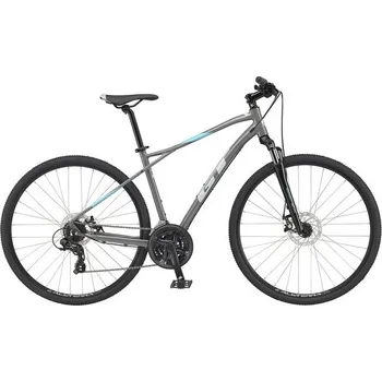 GT Bicycles Pánské crossové kolo GT Transeo Comp 28" - Šedá - M (165 - 180 cm)