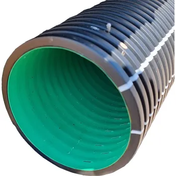 Kanalizační potrubí Drenážní potrubí AQUADRAIN - DN150, SN8, 6m 2/3 perforace