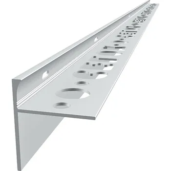 Terasový profil STONE "T" 10 mm - ELOX Stříbrný (Hliníkový ukončovací profil pro kamenné koberce, barva: ELOX stříbrný, délka 2500 mm, výška 10 mm)