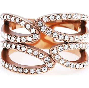 Prsten Nerezový prstýnek 8057 (velikost 58) - růžově pozlacený - SRI.8057.. size58 PrimSteel