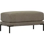 WOOOD Šedo hnědá látková podnožka Coulee 100 x 50 cm