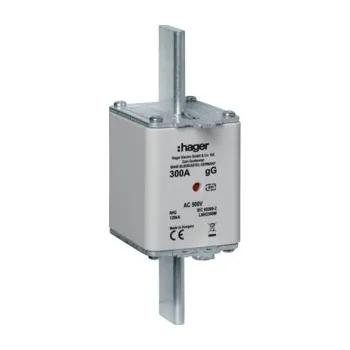 HAGER Pojistka nožová 300A NH2 gG 500V dvojitá LNH2300M
