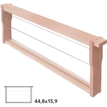 Rámek 44,8x15,9 Langstroth 2/3 Original, vodorovně Hoffman, Lípa