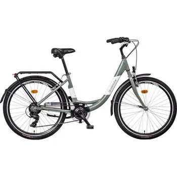 Městské kolo LIBERTY Městské jízdní kolo VIA 6spd 26" 2025 (odpružená vidlice) šedozelené