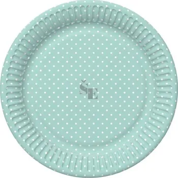 Talíř Papírový talíř 22,7 8ks puntík 448967