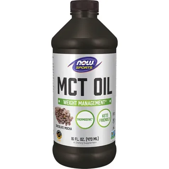 Fitness strava Now Foods Olej MCT (473 ml, Chocolate Mocha)