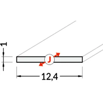 Nábytkové kování Difuzor WIRELI J OPÁL, 2m (metráž)