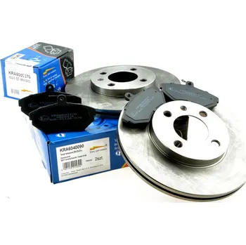 Brzdový komplet Brzdy kotouče a desky přední VW POLO 6N1 6N2 6V - KRAFT