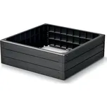 Vyvýšený záhon BASE WOODY antracit 75,6cm