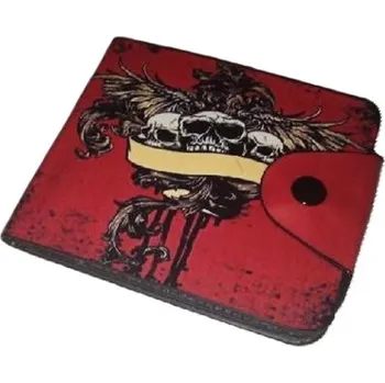 Peněženka Pánská peněženka se vzorem lebky 002 VÝPRODEJ