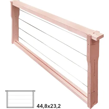 Rámek 44,8x23,2 Langstroth 1/1 Original, vodorovně Hoffman, Lípa