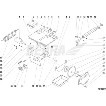 Pracovní stůl DEDRA XDED7711.02