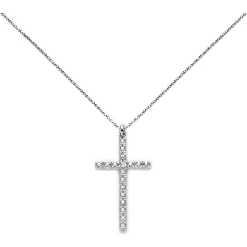 Náhrdelník Zlatý náhrdelník s diamanty CLD3988