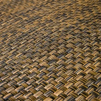 Příslušenství pro plot Umělý ratan - černo-zlatá, balení 1,0x20m (Ratanová rohož z technoratanu - balení 20m)