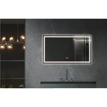 Zrcadlo La Futura Aqualine Islands Madagaskar zrcadlo bezrámové s LED osvětlením, 100x70 cm, BCH1E1A5