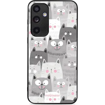 Pouzdro na mobilní telefon Lesklý kryt Mobiwear Glossy - Samsung Galaxy A35 5G - G045G - Kočičky (Prémiové lesklé pouzdro, obal, kryt Mobiwear Glossy na mobil Samsung Galaxy A35 5G - G045G - Kočičky, materiál Plast + TPU silikon - krytí po všech stranách, neošoupatelný potisk, tenk