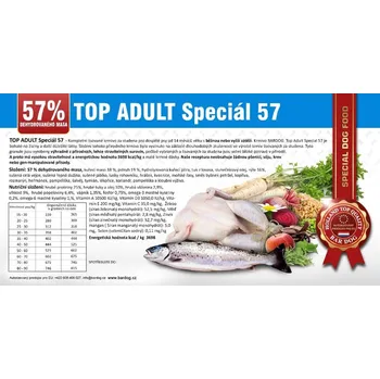Krmivo pro psa BARDOG TOP ADULT Speciál 57 4 kg
