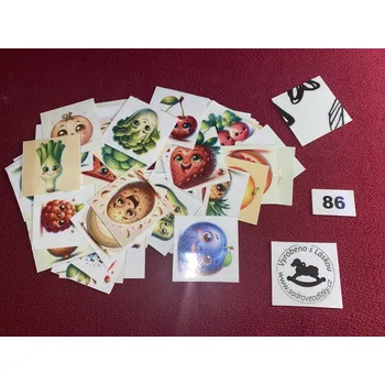 Pexeso HandMade by VeJa Pexeso vel.L č.86 - veselé ovoce a zelenina (48kousků)