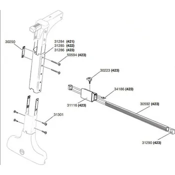 vozík za kolo Thule Šroub K6SZ M6X16 31301