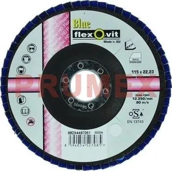 Brusný kotouč Lamelový brusný kotouč 115 x 22,23 mm zrnitost 80 /Flexovit