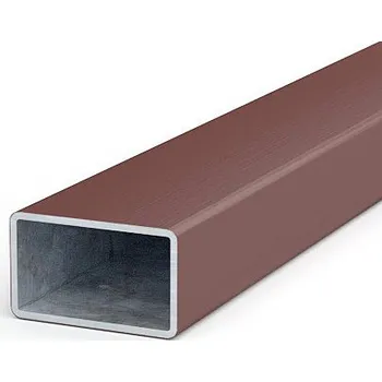 Plotový sloupek Transform hnědý jekl 50 x 30 x 1,8 délka 3 m, zinek+plast