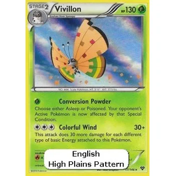 Sběratelská karetní hra Vivillon 017/146 -XY Typ karty: Holo