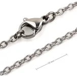 Bižuterní řetízek z chirurgické oceli s 2,5 mm okem se zapínáním 50cm