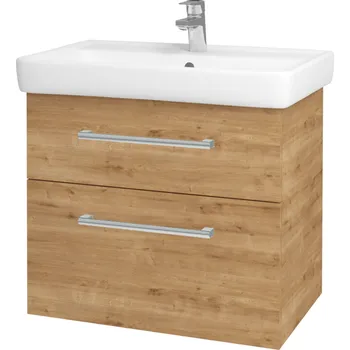 Koupelnový nábytek Dřevojas - Umyvadlová skříňka Q MAX SZZ2 70 - D09 Arlington / Úchytka T03 / D09 Arlington 115401C