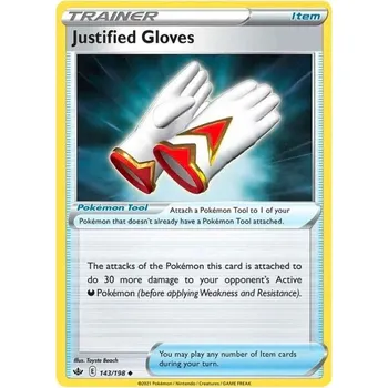 Sběratelská karetní hra Pokémon karta Justified Gloves 143/198