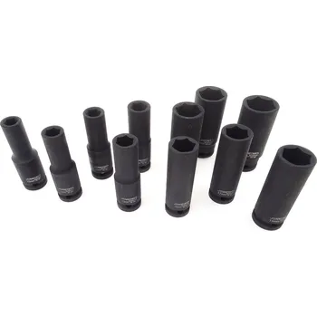 Gola hlavice Nástrčné hlavice úderové, prodloužené, 1/2", 6-hranné, velikosti 8-36 mm - JONNESWAY, Velikost: 17 mm
