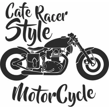 Obraz CAFE RACER, pískování obrázku (Pískování obrázku na sklo z naší nabídky)