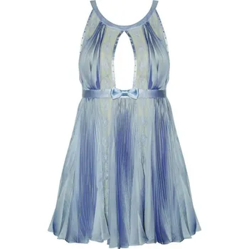 Luxusní šaty 55-1194 Pleasure State šedo/stříbrná M