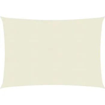 Stínicí technika ZBXL Plachta proti slunci 160 g/m² krémová 3 x 4 m HDPE