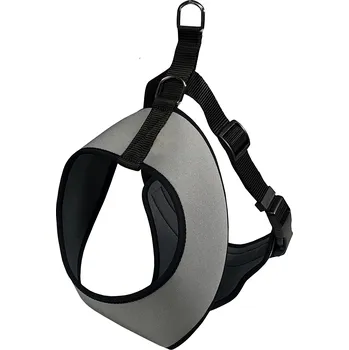 Postroj pro psa Huhubamboo postroj do auta neopren šedý | M