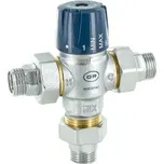RIGAMONTI 1", 83 l/min. termostatický směšovací ventil se šroubením a zpětnou klapkou