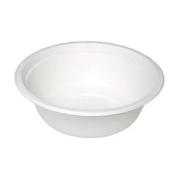 Jednorázové nádobí Jednorázová polévková miska - bio rozložitelné, bílá, 125 ks