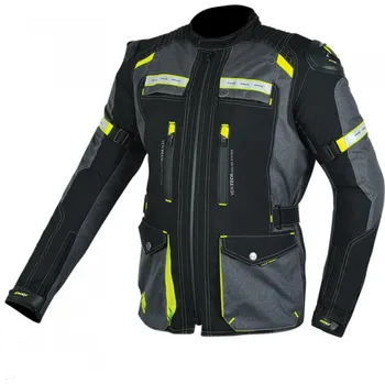 Moto bunda Textilní bunda MAXX NF 2210 Black / Antracit / Fluo - L