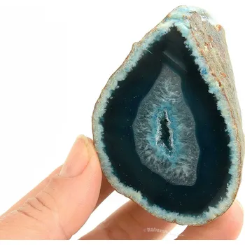 Přírodní kámen Achát barvený geoda s dutinou 132g