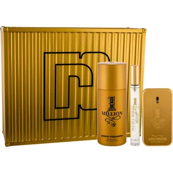Pánský parfém Paco Rabanne Paco Rabanne 1 Million SET: Toaletní voda 100ml + Deosprej 150ml + Toaletní voda 10ml Pre mužov Toaletní voda