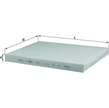 Ventilátor topení a klimatizace Filtr, vzduch v interiéru KNECHT LA 31