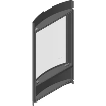 Krbová kamna Romotop Dvěře topeniště Barva: Stříbrná