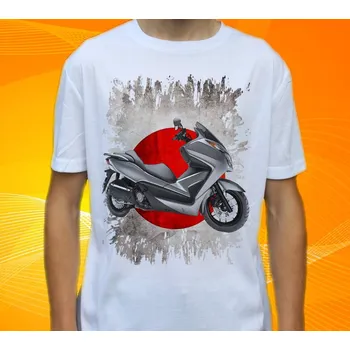 Pánské tričko tričko HONDA FORZA SILVER 122 (tričko s motorkou )