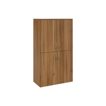 Šatní skříň N 4 - 84D kancelářská skříň, 4-dveřová, 1450x800x400, ořech světlý