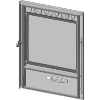 Krbová kamna Romotop Dveře topeniště Barva: Šedá